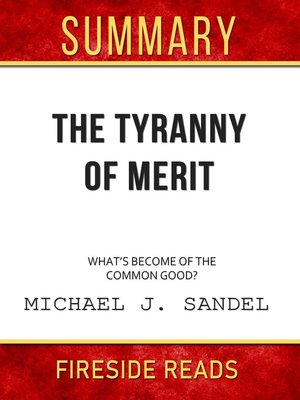 cover image of Summary of the Tyranny of Merit